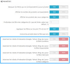 seo catégories prestashop