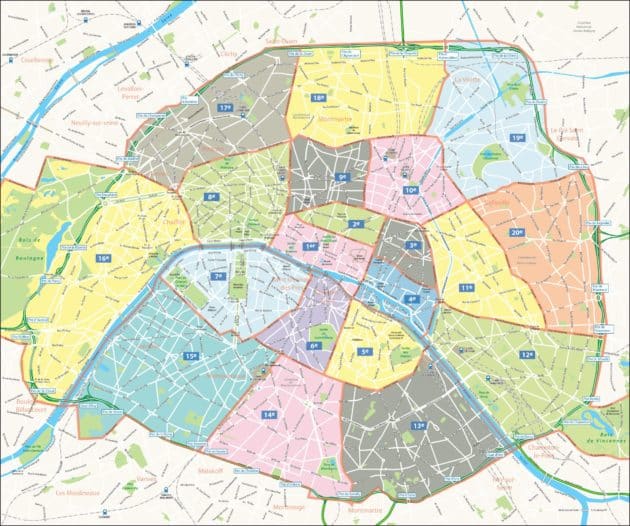 plan touristique paris
