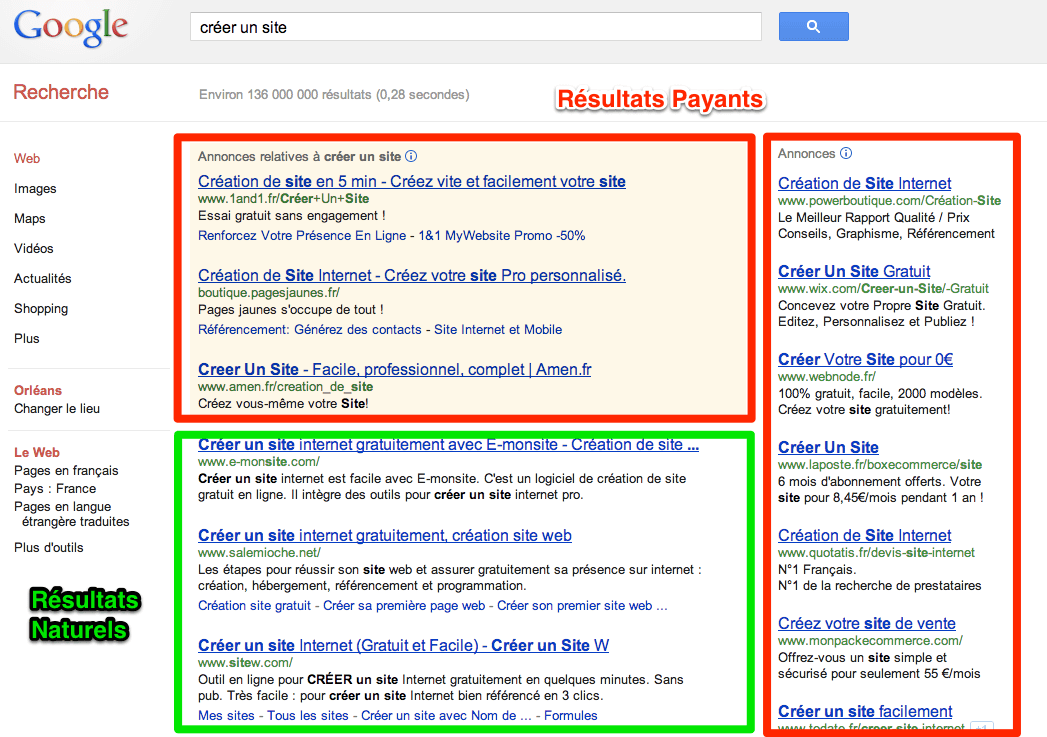 referencement google site